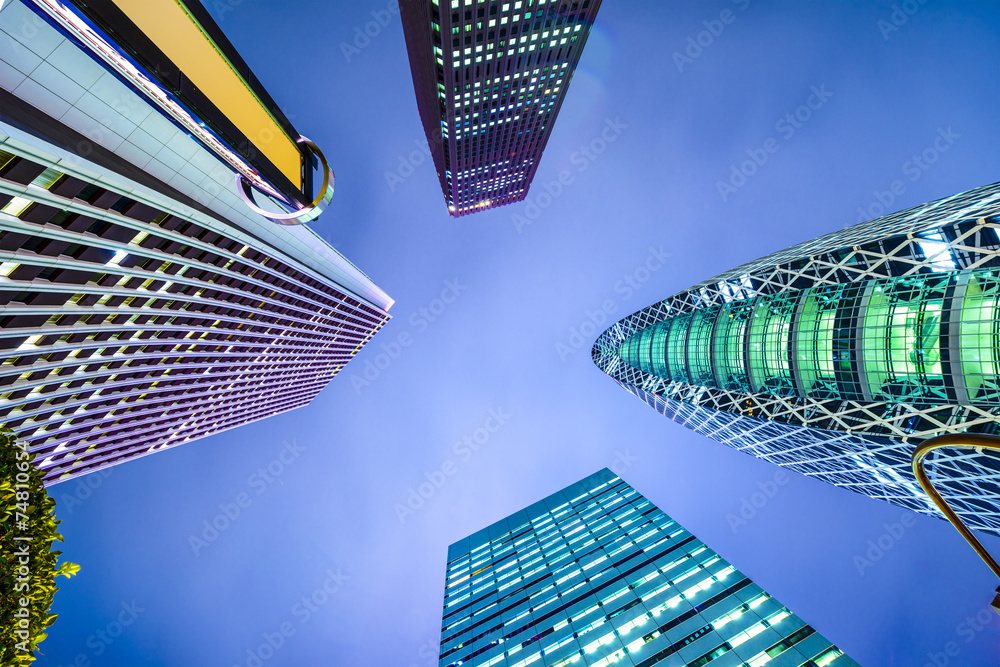 Fototapeta premium Shinjuku, Tokyo, Japan Financial District Cityscape