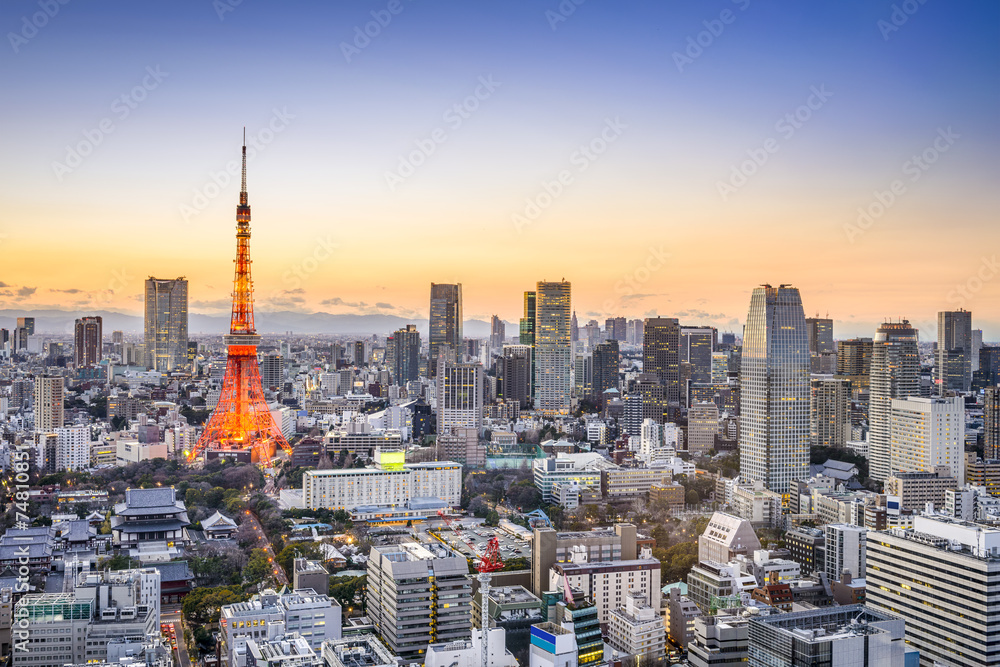Fototapeta premium Tokio, Japonia Skyline