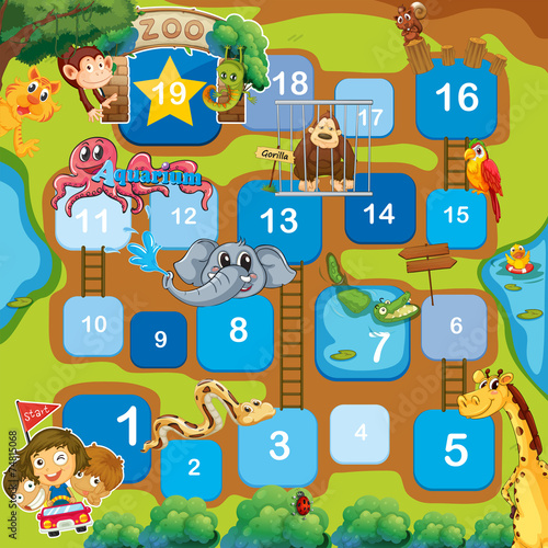 A boardgame with animals