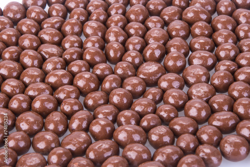 chocolate balls. chocolate balls on a background