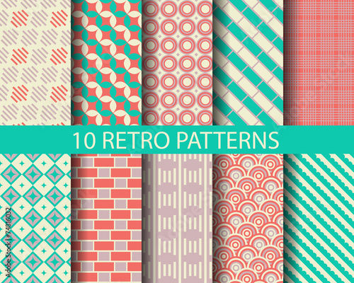 retro geometric pattern