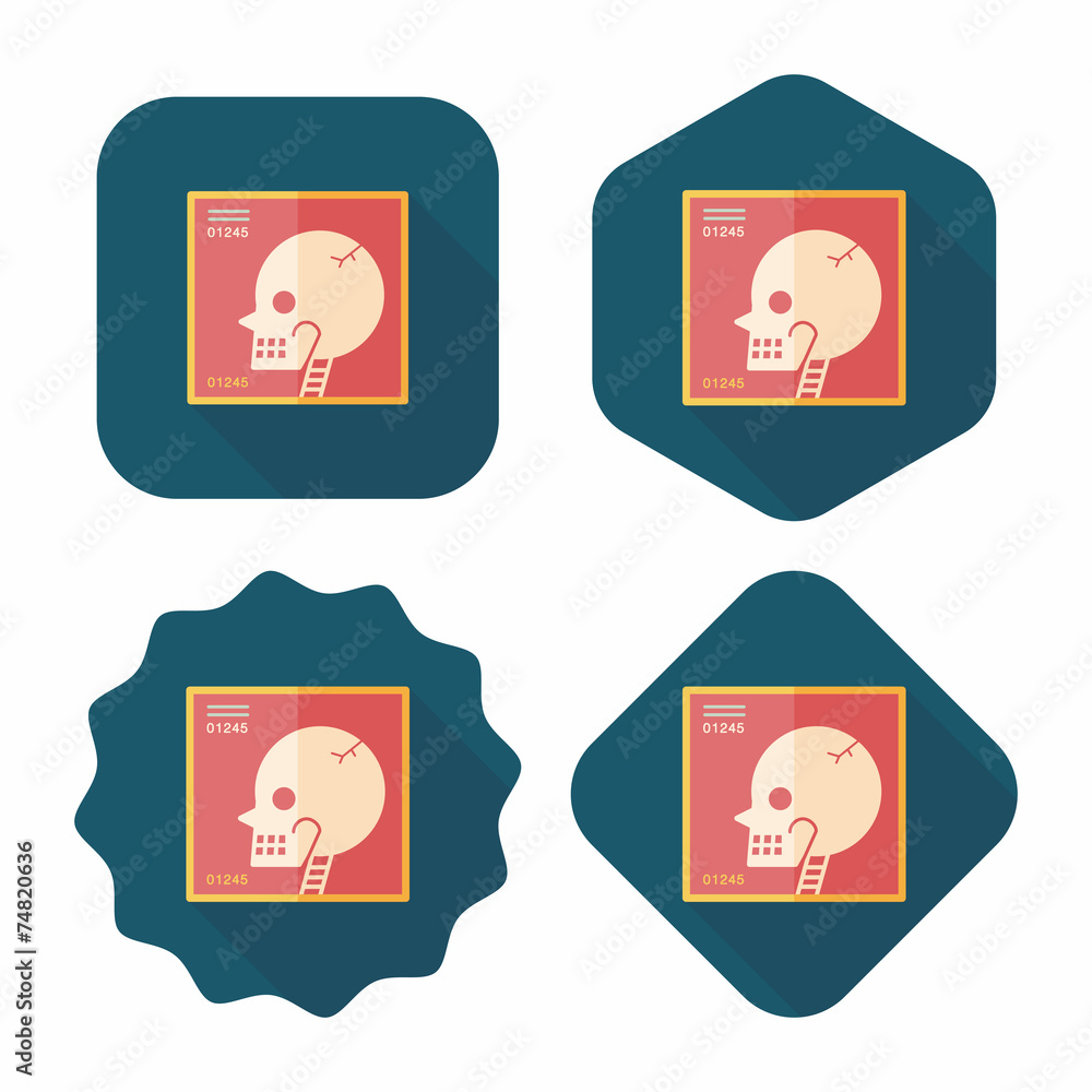 xray flat icon with long shadow xray flat icon with long shadow