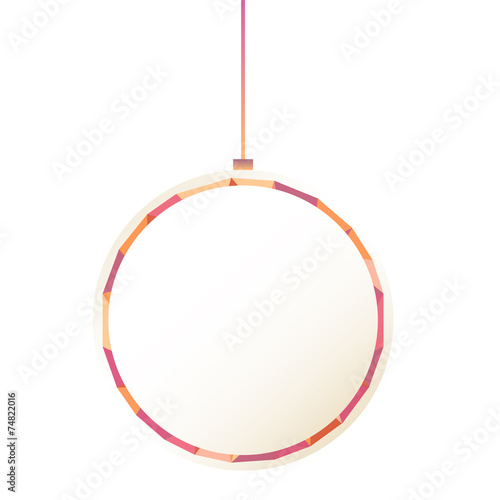 new year christmas polygonal decorative ball