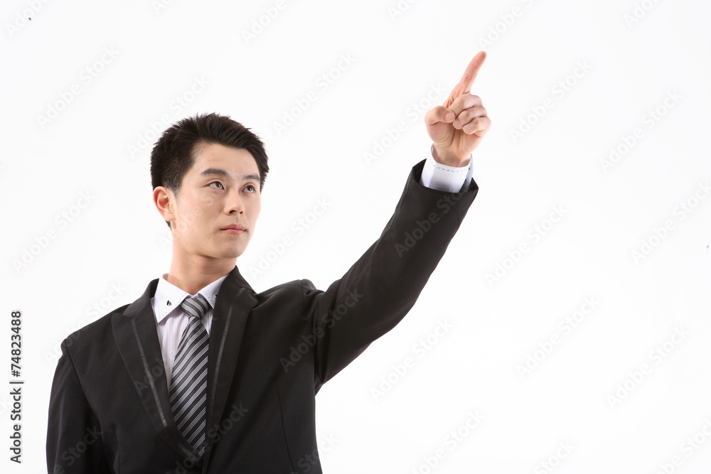 엄지를 치켜든 비즈니스맨 엄지를 치켜든 비즈니스맨