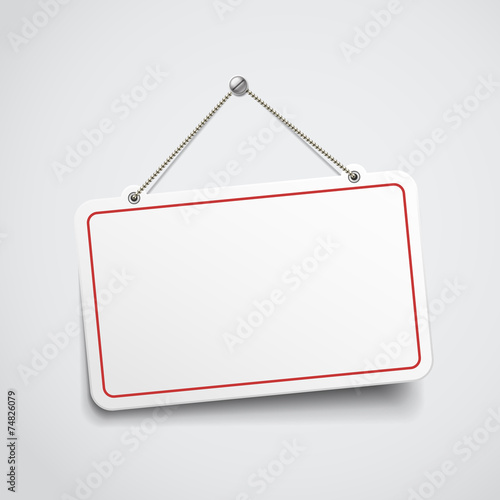 blank hanging sign