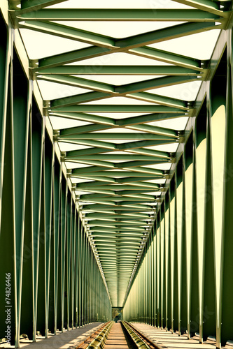 Obraz na płótnie Railway bridge w salonie