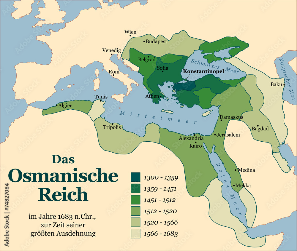Obraz premium Ottoman Empire Acquisitions German