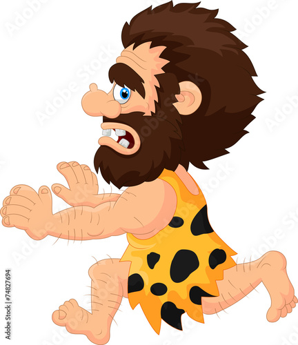 Caveman running