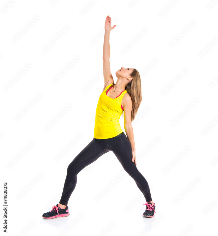 Sport woman stretching Sport woman stretching