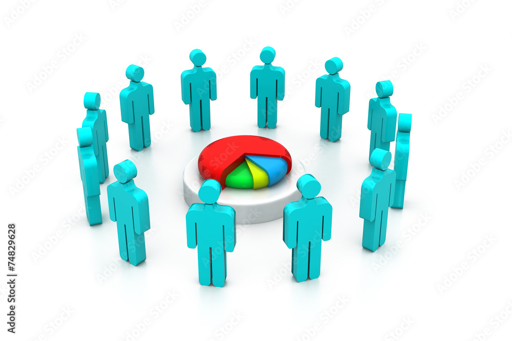 Investors dividing the profit , business success concept . Investors dividing the profit , business success concept .