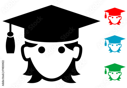 Pictograma icono graduada con varios colores