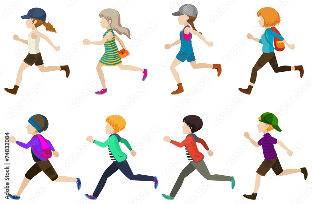 Running kids Running kids
