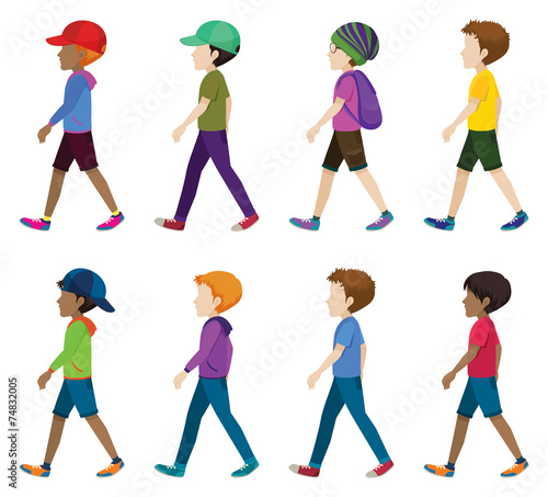 Faceless  teenagers