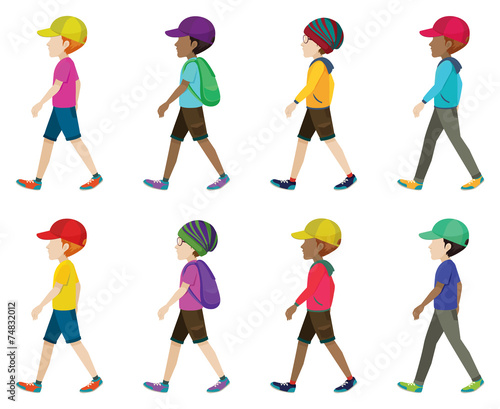 Faceless teenagers