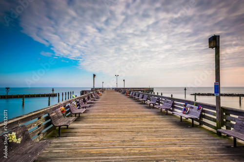 Long exposure taken on the pier in Chesapeake Beach, Maryland.