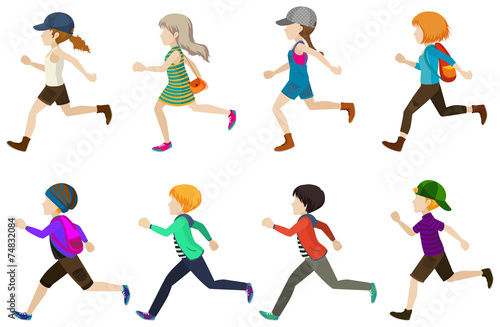 Running kids