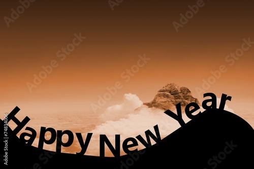 Composite image of happy new year