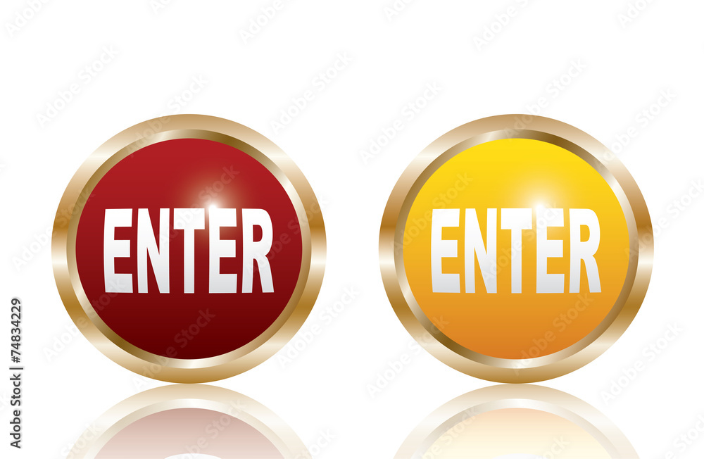 Enter icons. Vector Enter icons. Vector