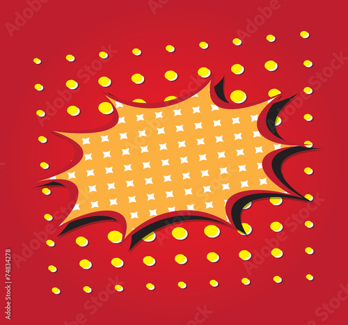 Blank comic speech bubbles design for comic background