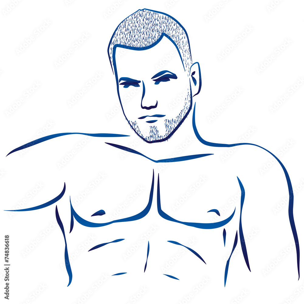 Obraz premium Muscular Hunk Torso