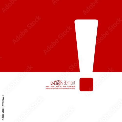 Exclamation mark icon.