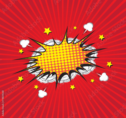 Blank comic speech bubbles design for comic background