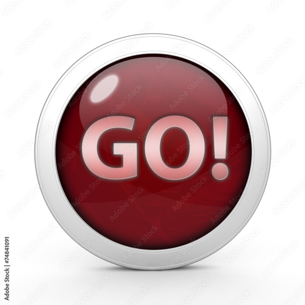 go circular icon on white background go circular icon on white background