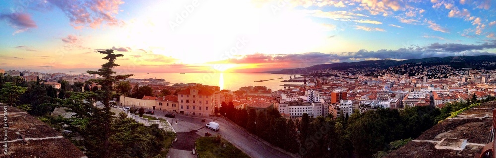 A beautiful cityscape view of Trieste -  Italy