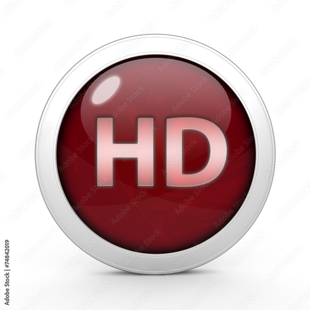 HD circular icon on white background HD circular icon on white background