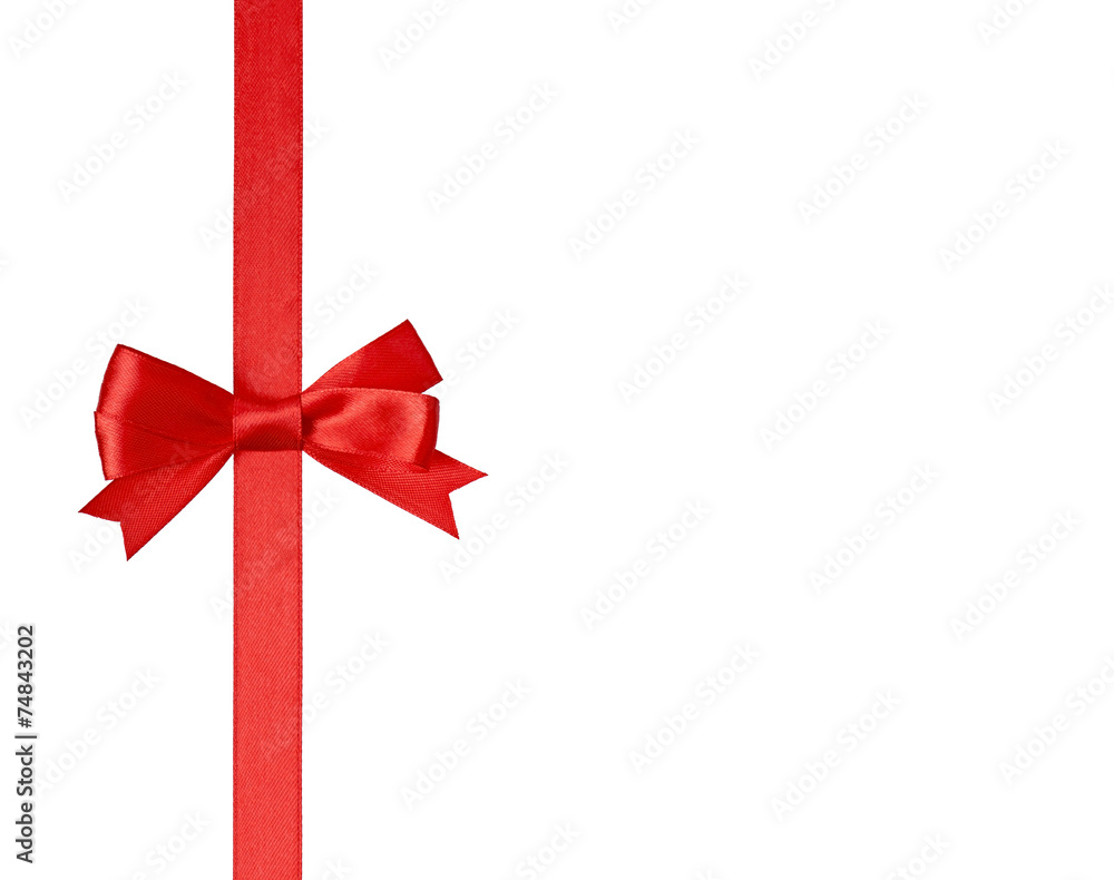 ribbon with bow isolated on white background ribbon with bow isolated on white background