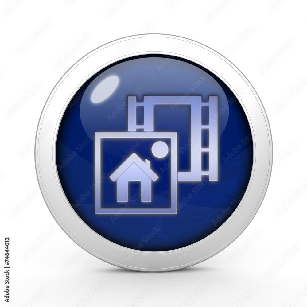 media circular icon on white background media circular icon on white background