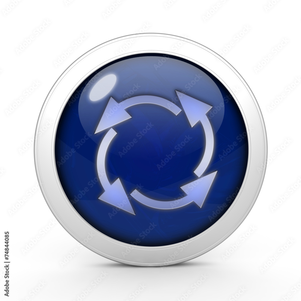 recycle circular icon on white background recycle circular icon on white background