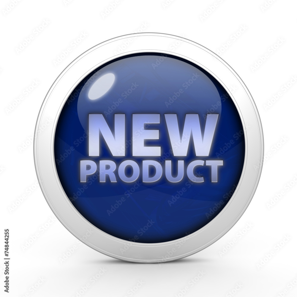 new product circular icon on white background new product circular icon on white background