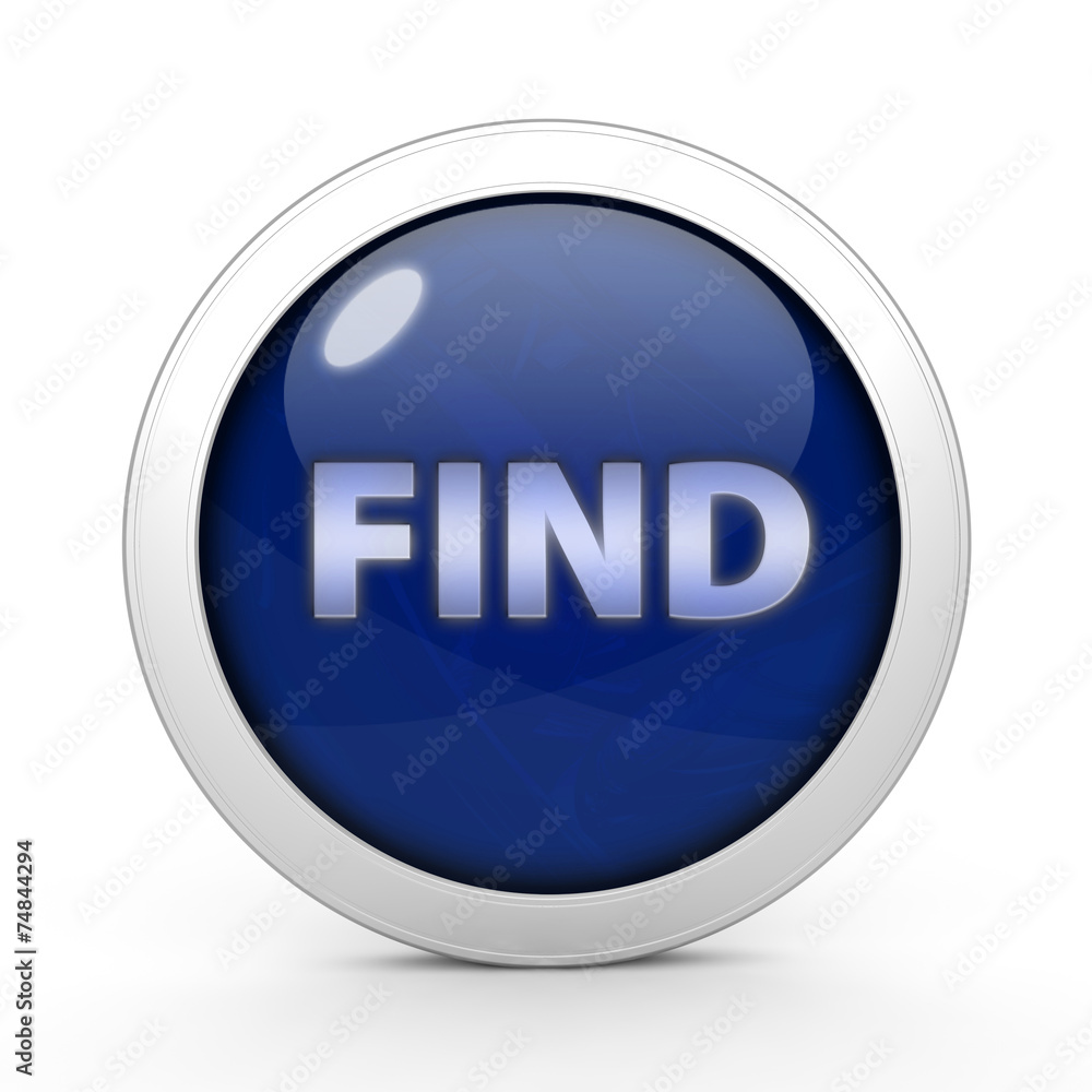 find circular icon on white background find circular icon on white background