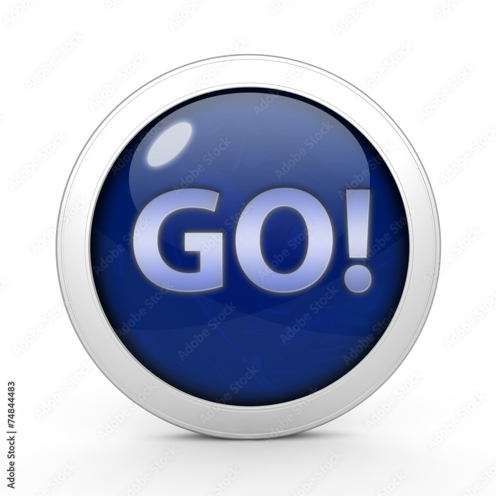 go circular icon on white background go circular icon on white background