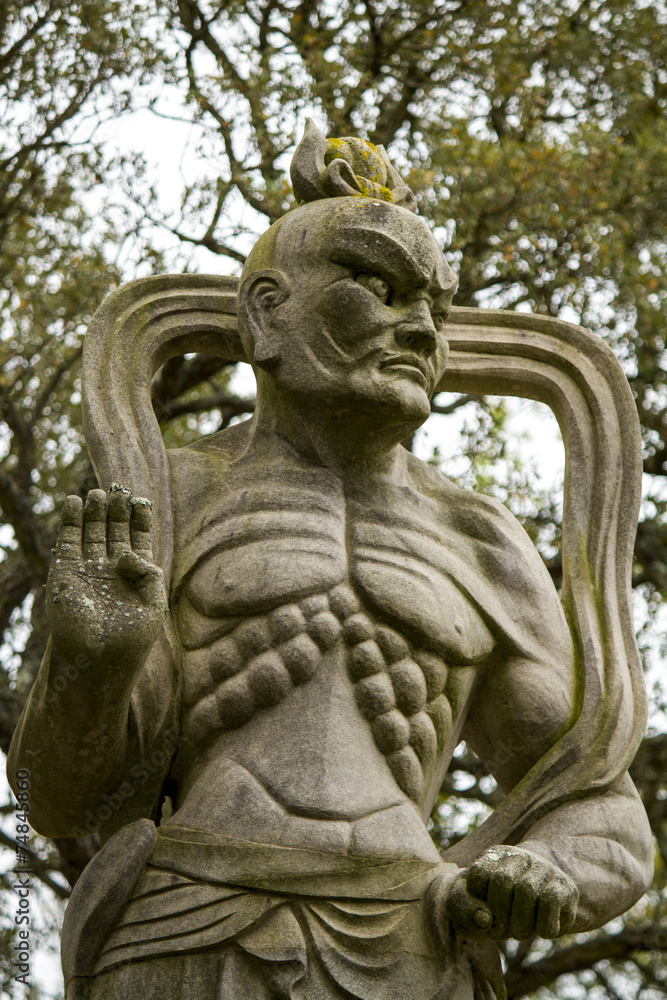 Close view of a buddha statue