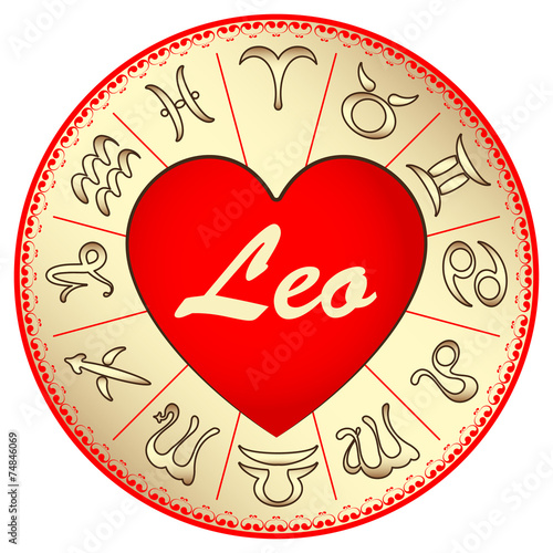 Leo zodiac sign, for lovers on Valentine's day