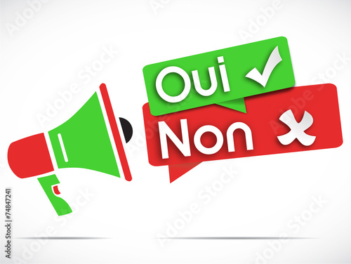 mégaphone : oui non