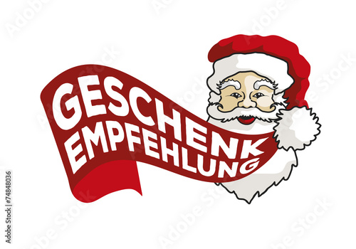 Weihnachtsmann Vektor Label Empfehlung1