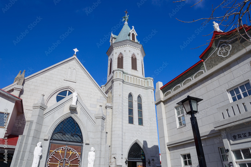 Motomachi Catholic Church in Hakodate, Hokkaido