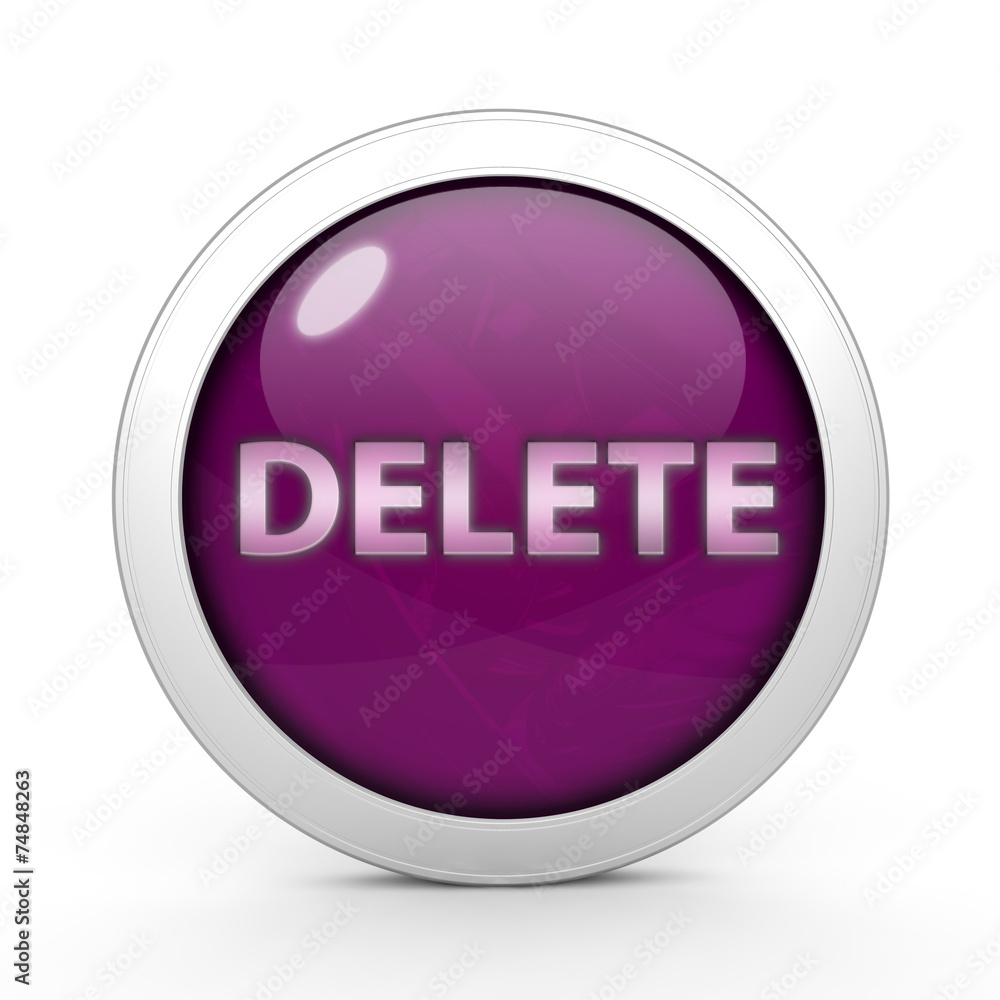 delete circular icon on white background delete circular icon on white background