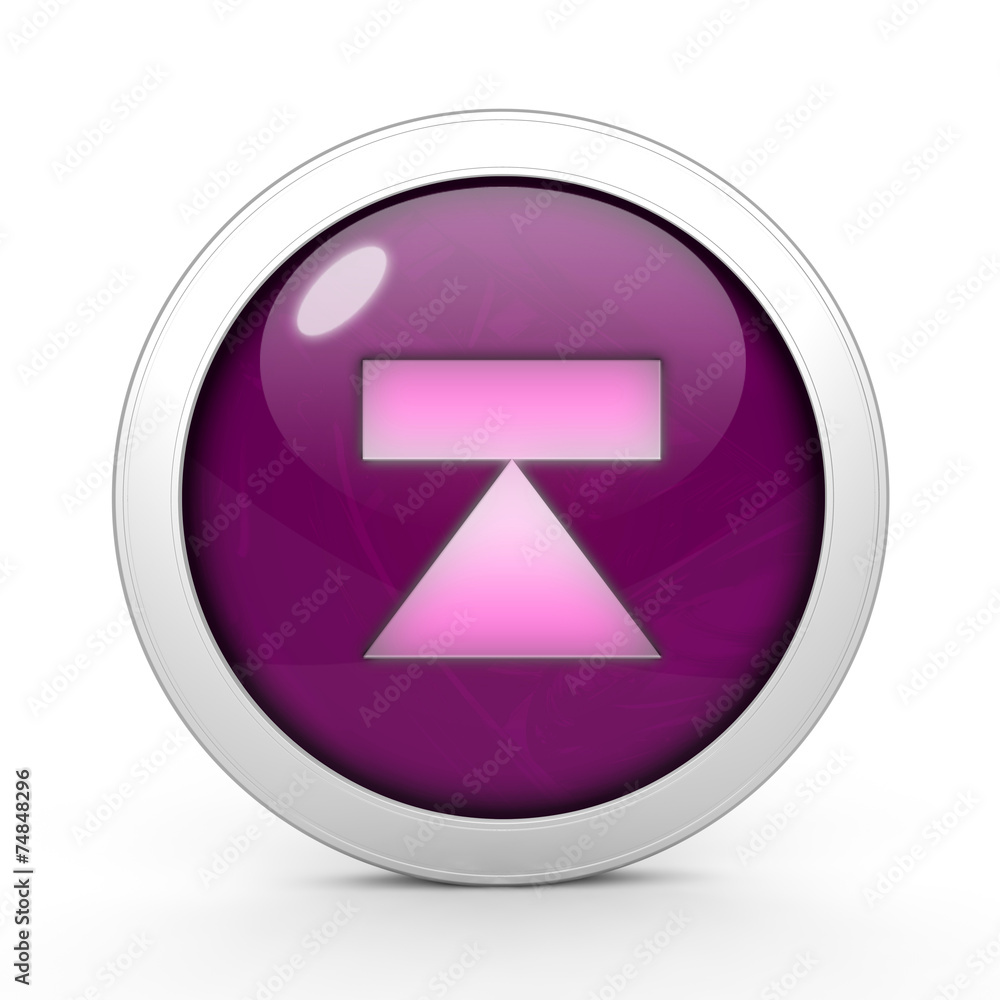 eject circular icon on white background eject circular icon on white background