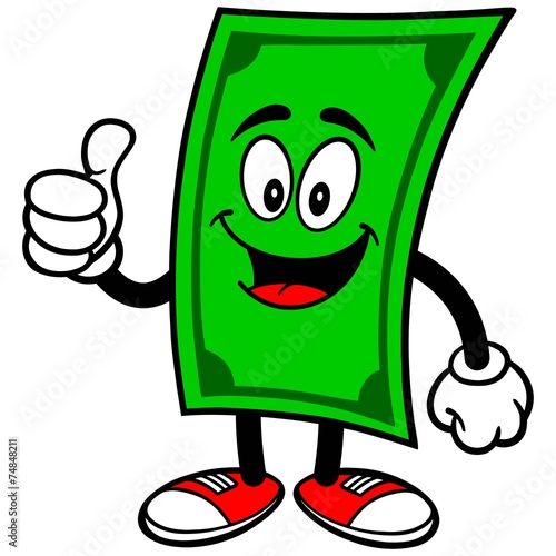 Dollar with Thumbs Up