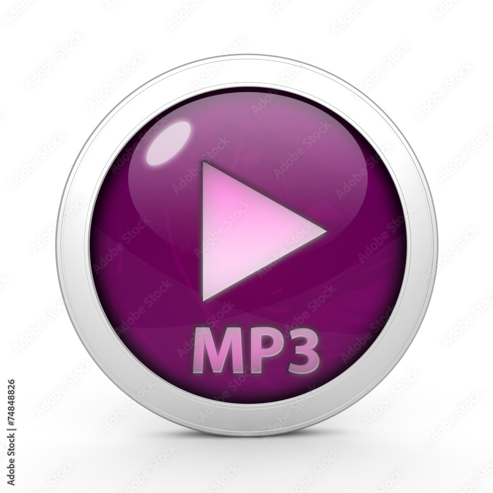 music circular icon on white background music circular icon on white background