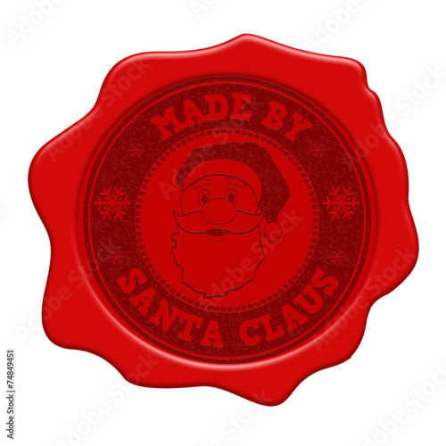 Made by Santa Claus red wax seal