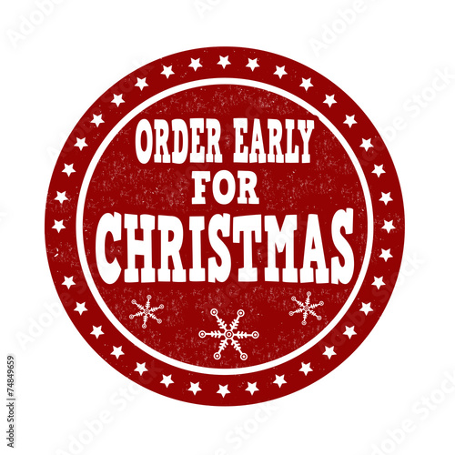 Order early for Christmas stamp