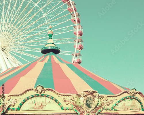 Pastel carousel tent