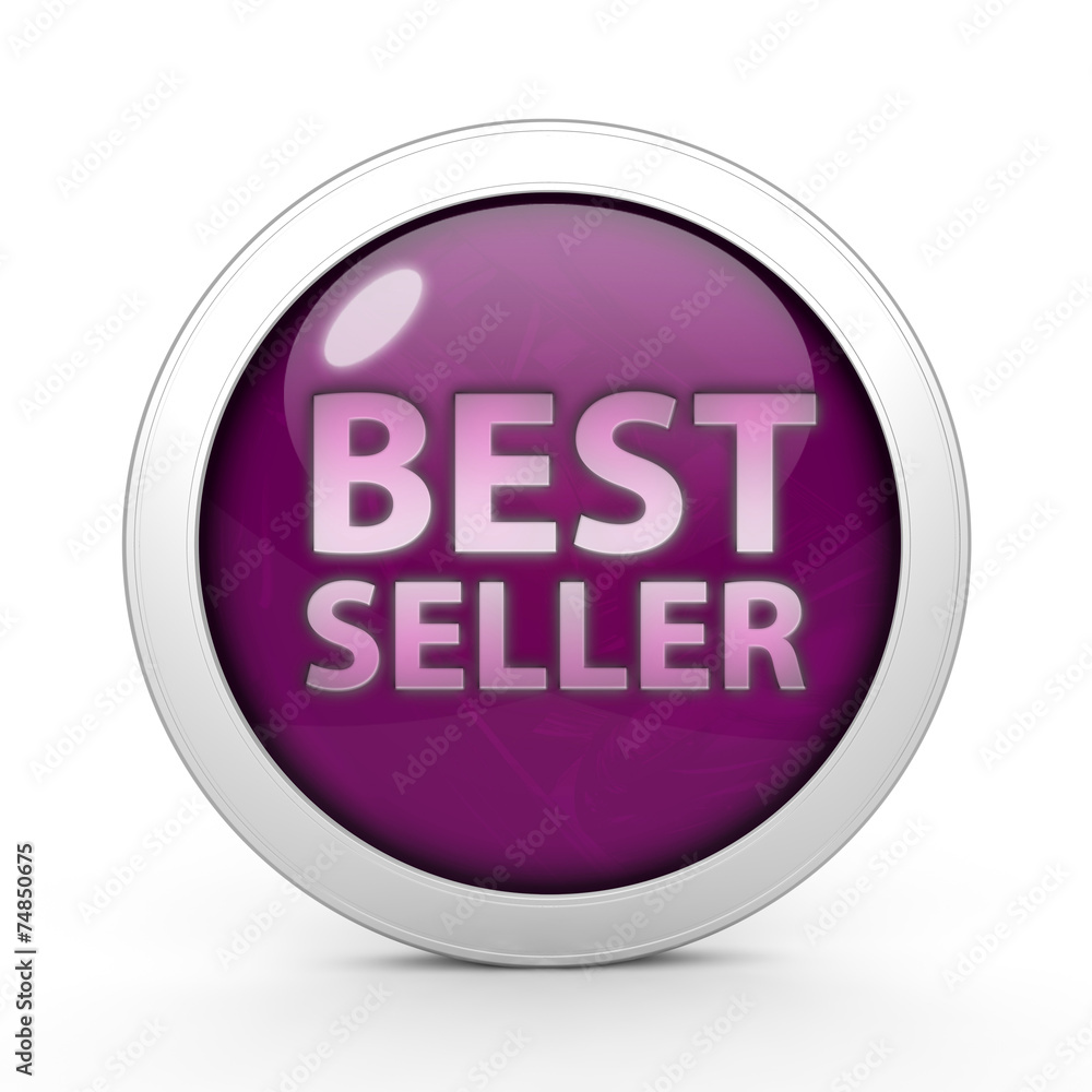 Best seller circular icon on white background Best seller circular icon on white background