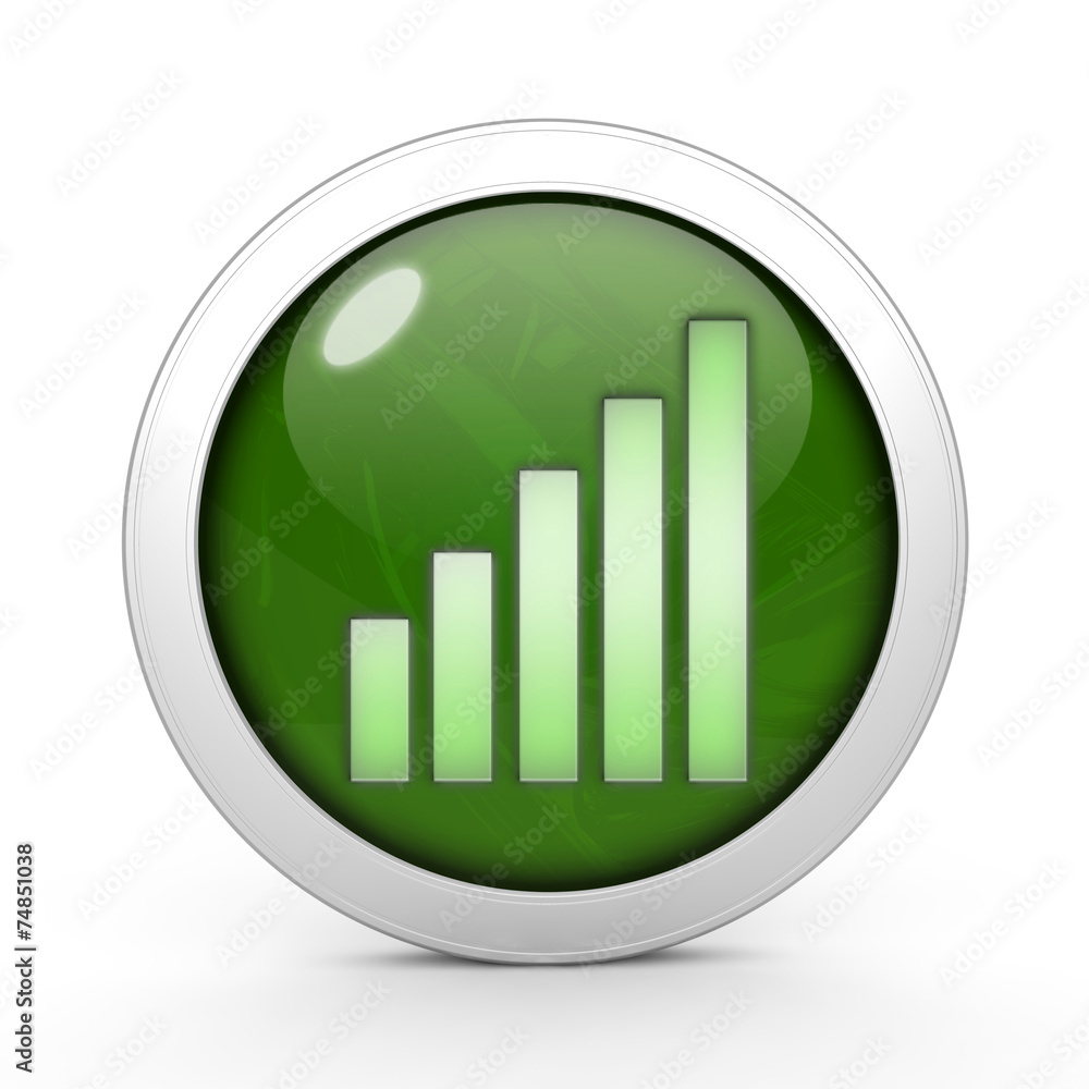 signal circular icon on white background signal circular icon on white background