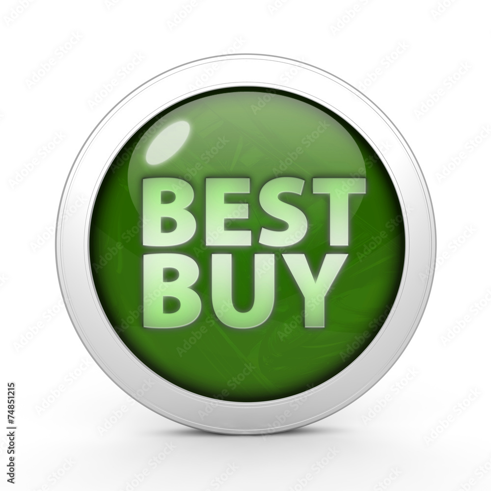 Best buy circular icon on white background Best buy circular icon on white background